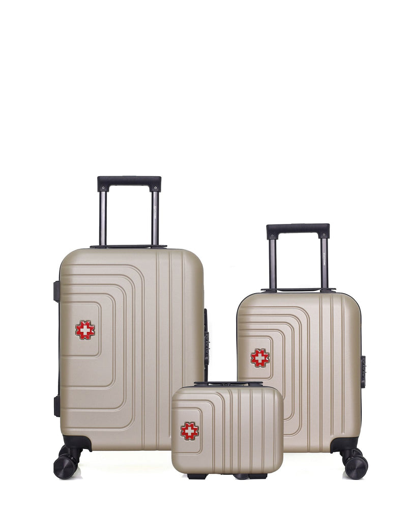 SWISS KOPPER - LOT DE 3 - Valises cabine, cabine XXS et vanity RUTI