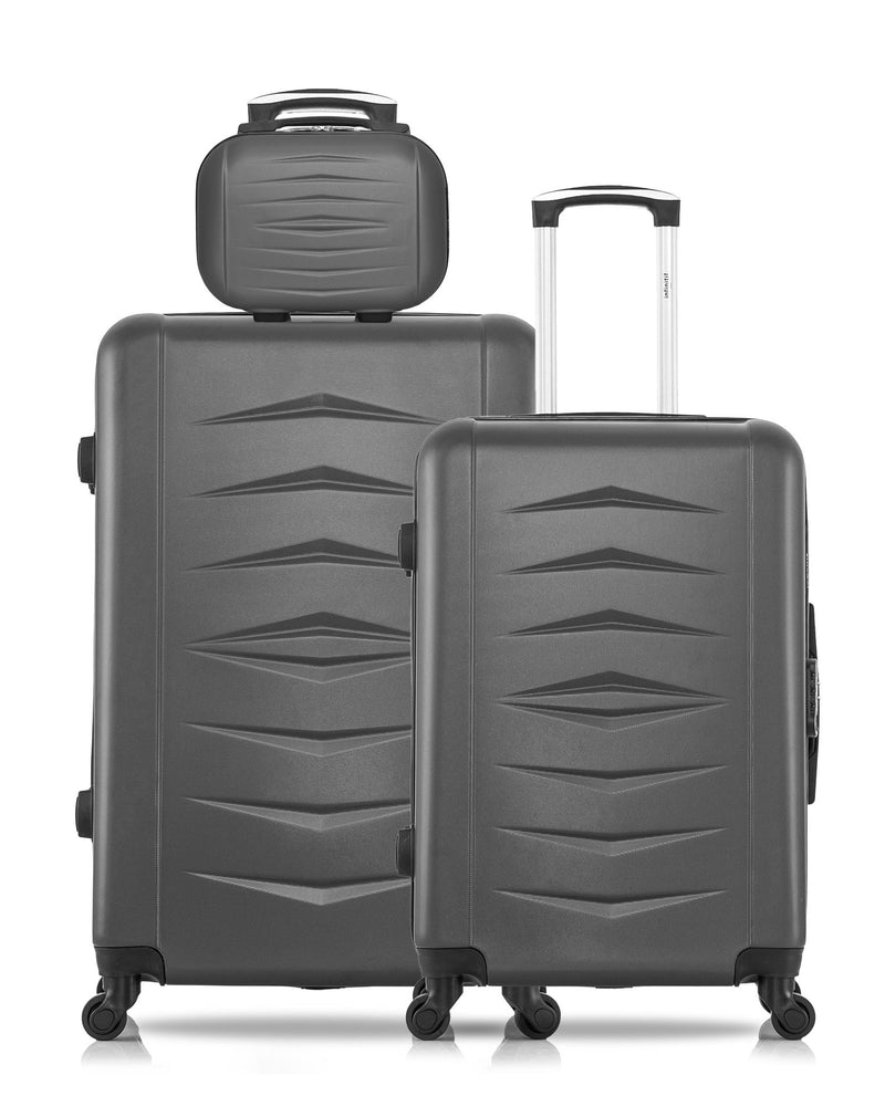 Lot de 3 - Valises grand format, weekend et vanity OVIEDO