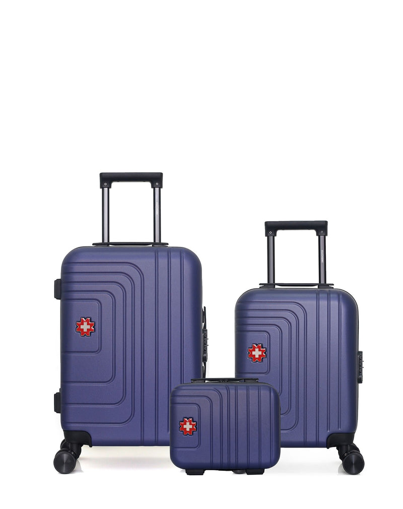 SWISS KOPPER - LOT DE 3 - Valises cabine, cabine XXS et vanity RUTI