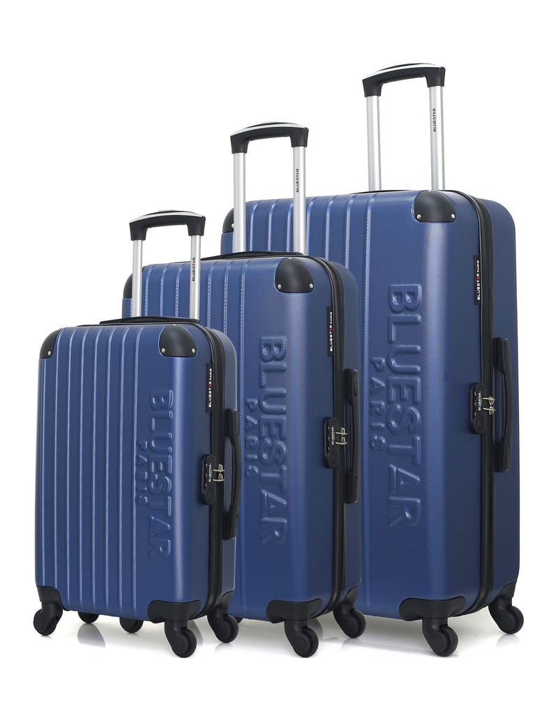 BLUESTAR - Set de 3 Valises BUCAREST 75 cm 4 Roues
