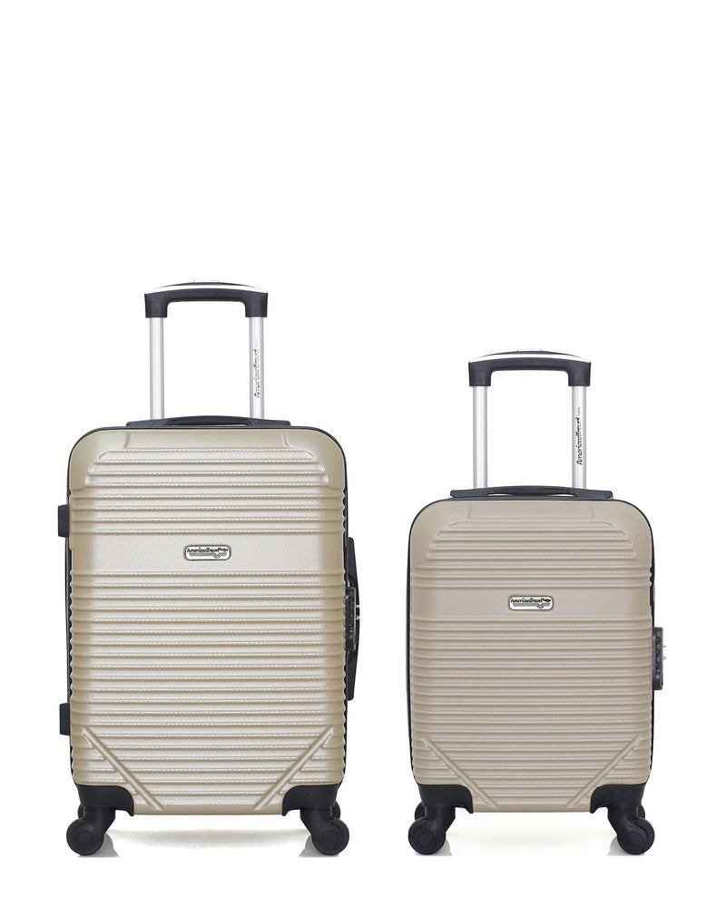 AMERICAN TRAVEL - Lot de 2 - Valises cabine et cabine XXS MEMPHIS