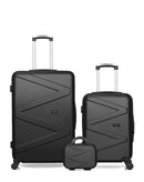 WAVE PARIS - Lot de 3 - Valises Grand Format, Cabine et Vanity AMAZONE