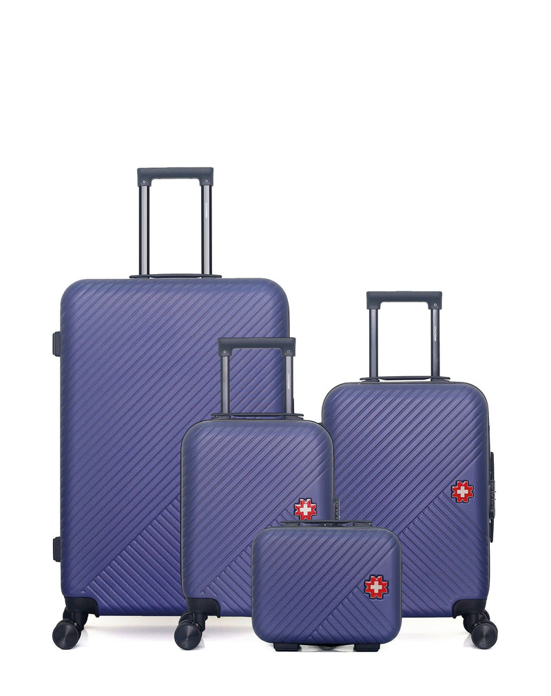 SWISS KOPPER - LOT DE 4 - Valises grand format, cabine, cabine XXS et vanity SPIEZ