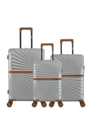 Lot de 3 Valises Rigides Taille Moyenne, Cabine et Cabine XS OAKLAND