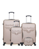 AMERICAN TRAVEL - LOT DE 4 - Valises grand format, weekend, cabine et vanity CHELSEA