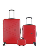 WAVE PARIS - Lot de 3 - Valises Grand Format, Cabine et Vanity AMAZONE