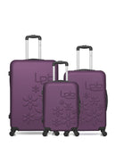 LPB LUGGAGE - Lot de 3 - Valises grand format, weekend et cabine ELEONOR