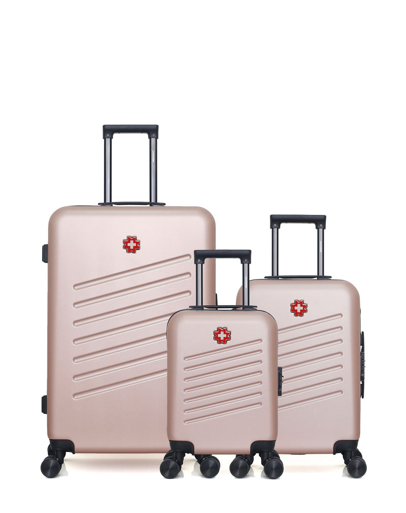 SWISS KOPPER - LOT DE 3 - Valises grand format, cabine et cabine XXS ZURICH