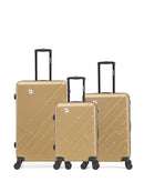 Lot de 3 Valises Rigides Grand Format, Taille Moyenne et Cabine YELLOWSTONE