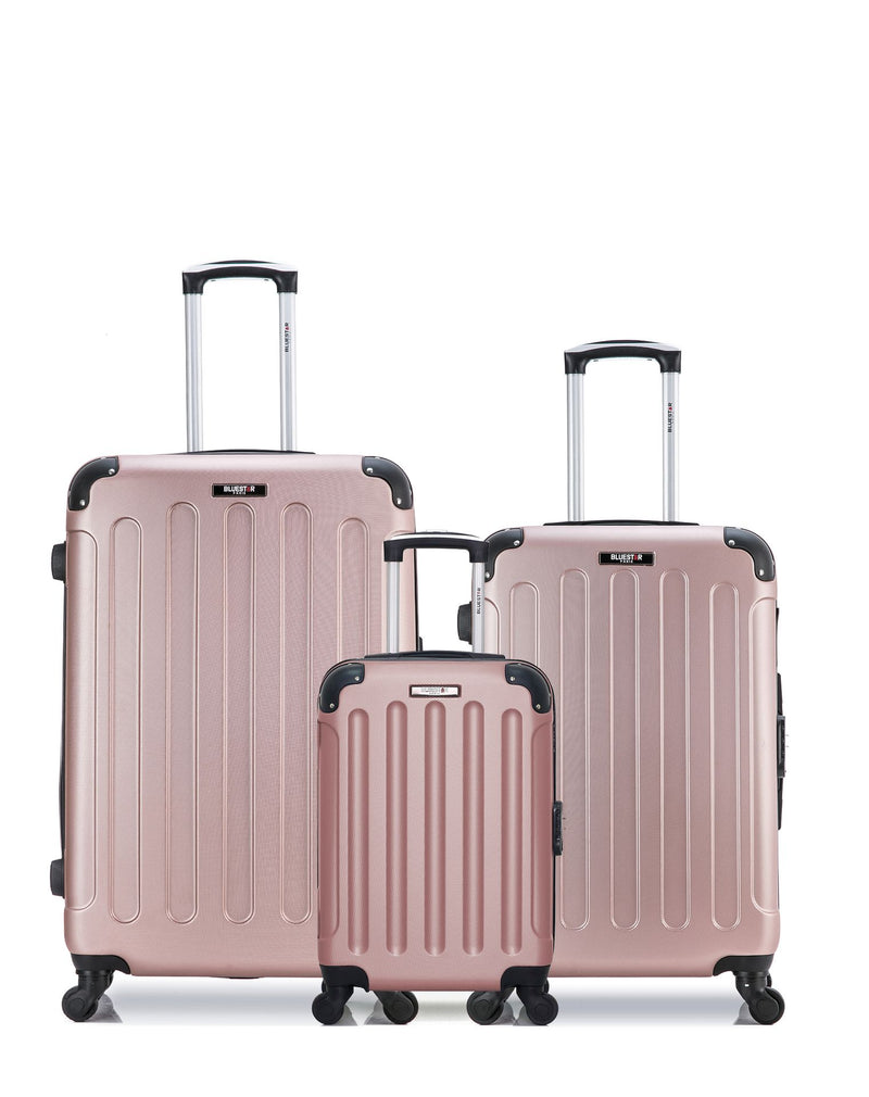 BLUESTAR - LOT DE 3 - Valises grand format, weekend et cabine XXS MADRID