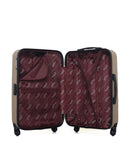 AMERICAN TRAVEL - Lot de 3 - Valises grand format QUEENS, weekend CHELSEA et cabine XXS CHELSEA