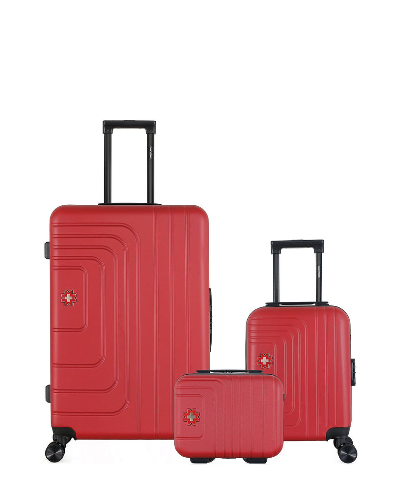 SWISS KOPPER - LOT DE 3 - Valise Grand Format, Valise Cabine XXS et Vanity RUTI