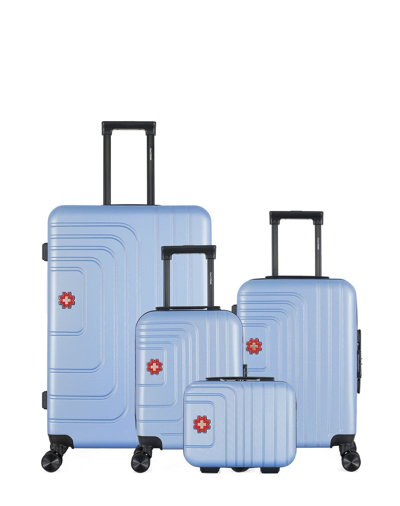 SWISS KOPPER - LOT DE 4 - Valises grand format, cabine, cabine XXS et vanity RUTI