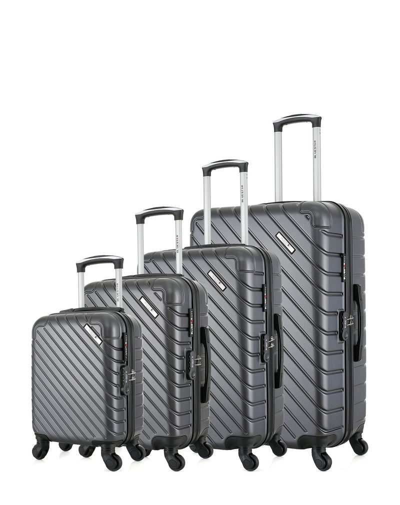 BLUESTAR - Set de 4 Valises CITE-M 75 cm 4 Roues