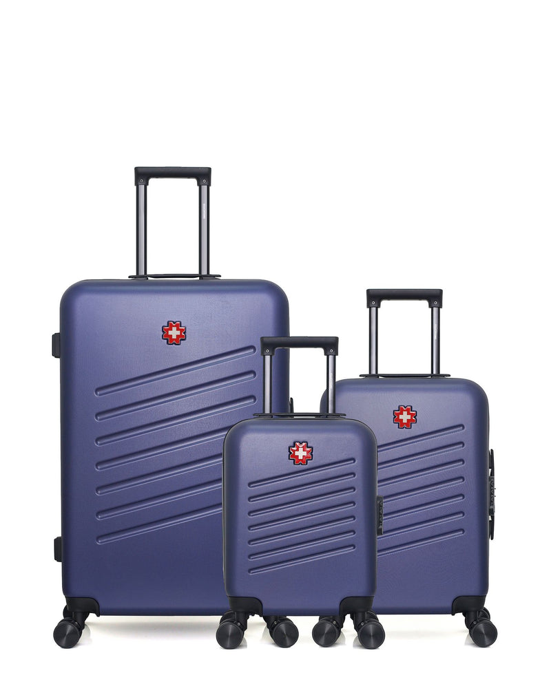 SWISS KOPPER - LOT DE 3 - Valises grand format, cabine et cabine XXS ZURICH