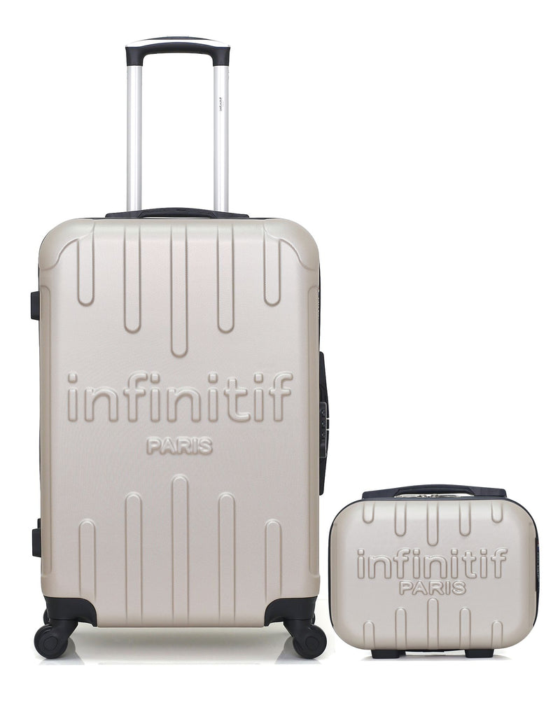 INFINITIF  -  Lot de 2  -  Valise weekend et vanity LORCA