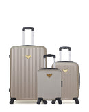 LPB LUGGAGE - LOT DE 3 - Valises grand format, cabine et cabine XXS AGATA