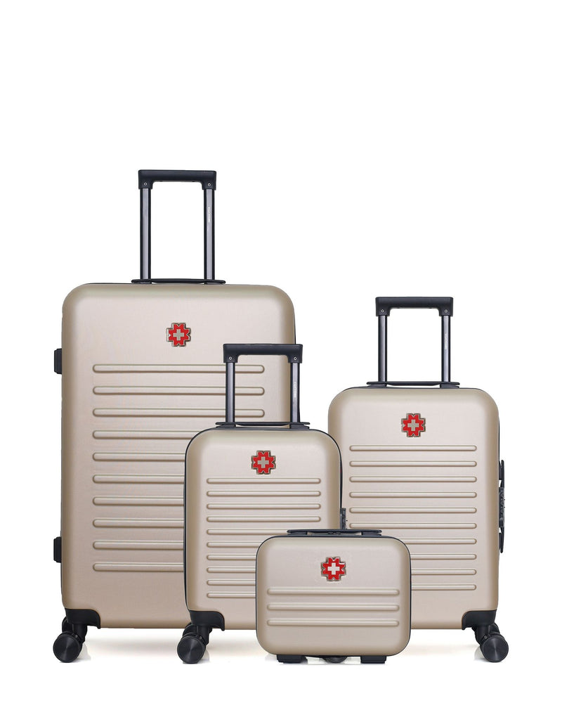 SWISS KOPPER - LOT DE 4 - Valises grand format, cabine, cabine XXS et vanity WIL