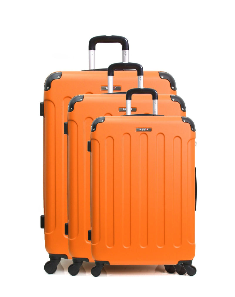 BLUESTAR - Set de 3 Valises MADRID 75 cm 4 Roues