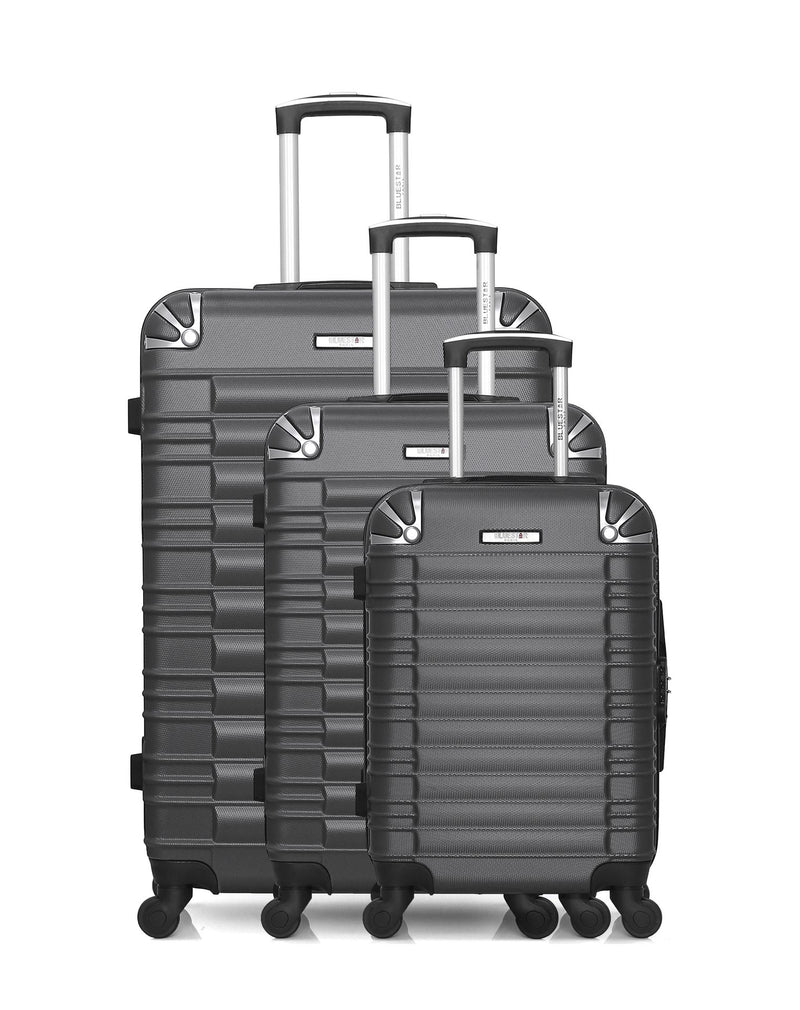BLUESTAR - Set de 3 Valises LIMA 75 cm 4 Roues