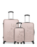 Lot de 3 Valises Rigides Grand Format, Taille Moyenne et Cabine XXS ELEONOR