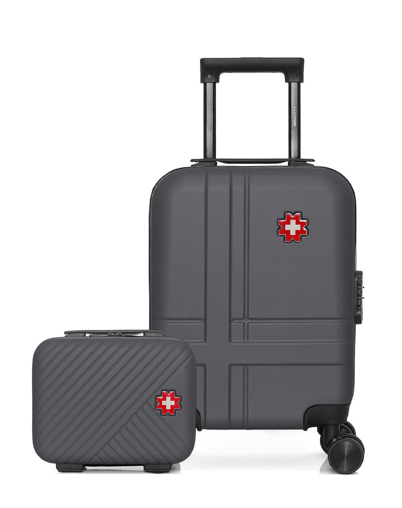 SWISS KOPPER  -  Lot de 2  -  Valise cabine XXS et vanity USTER