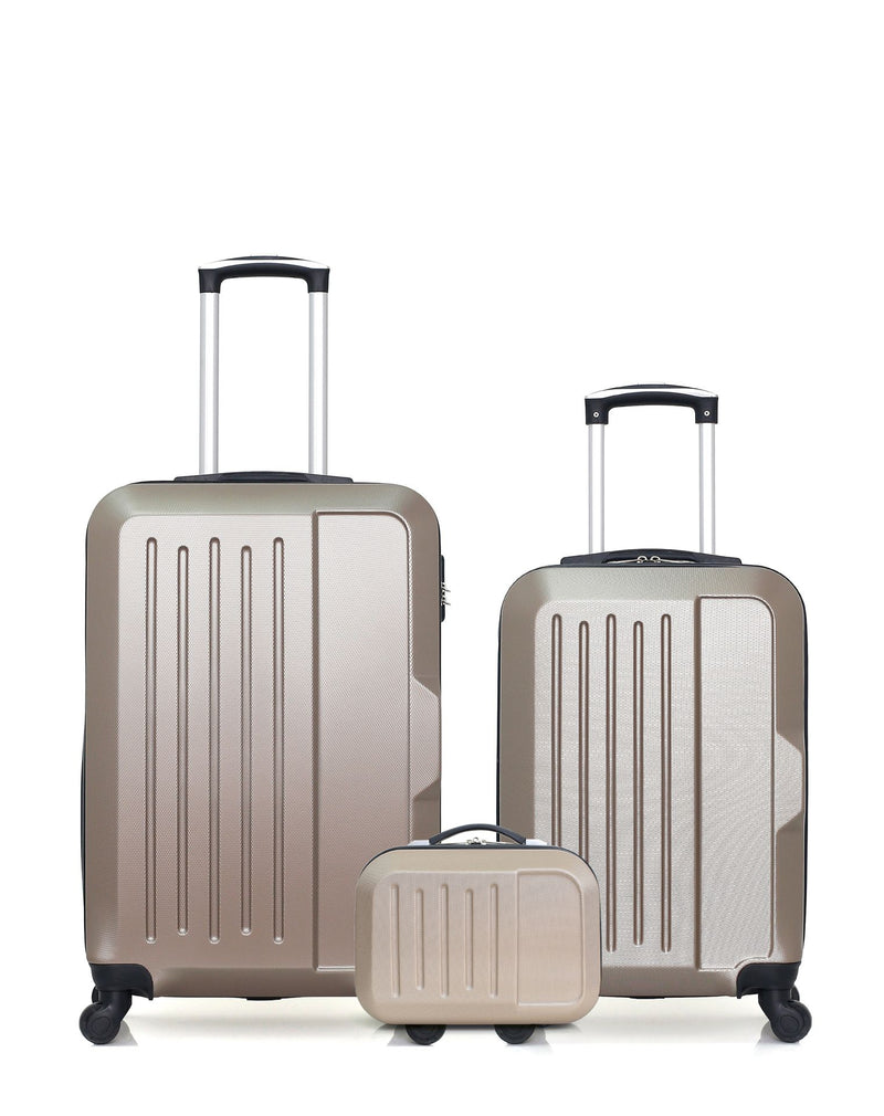 HERO - LOT DE 3 - Valises weekend, cabine et vanity VESUVIO