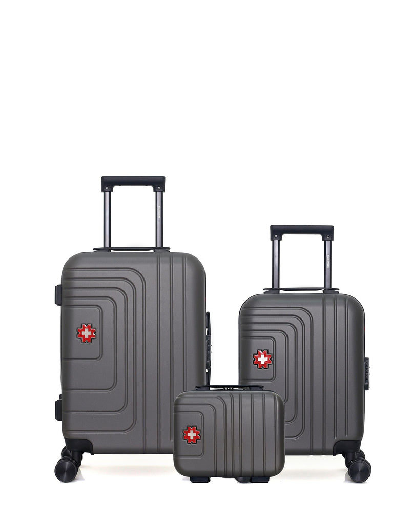 SWISS KOPPER - LOT DE 3 - Valises cabine, cabine XXS et vanity RUTI