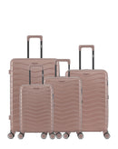 Lot de 4 Valises Rigides Grand Format, Taille Moyenne, Cabine et Cabine XS SEATTLE