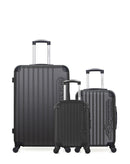 AMERICAN TRAVEL - LOT DE 3 - Valises grand format, cabine et cabine XXS BUDAPEST