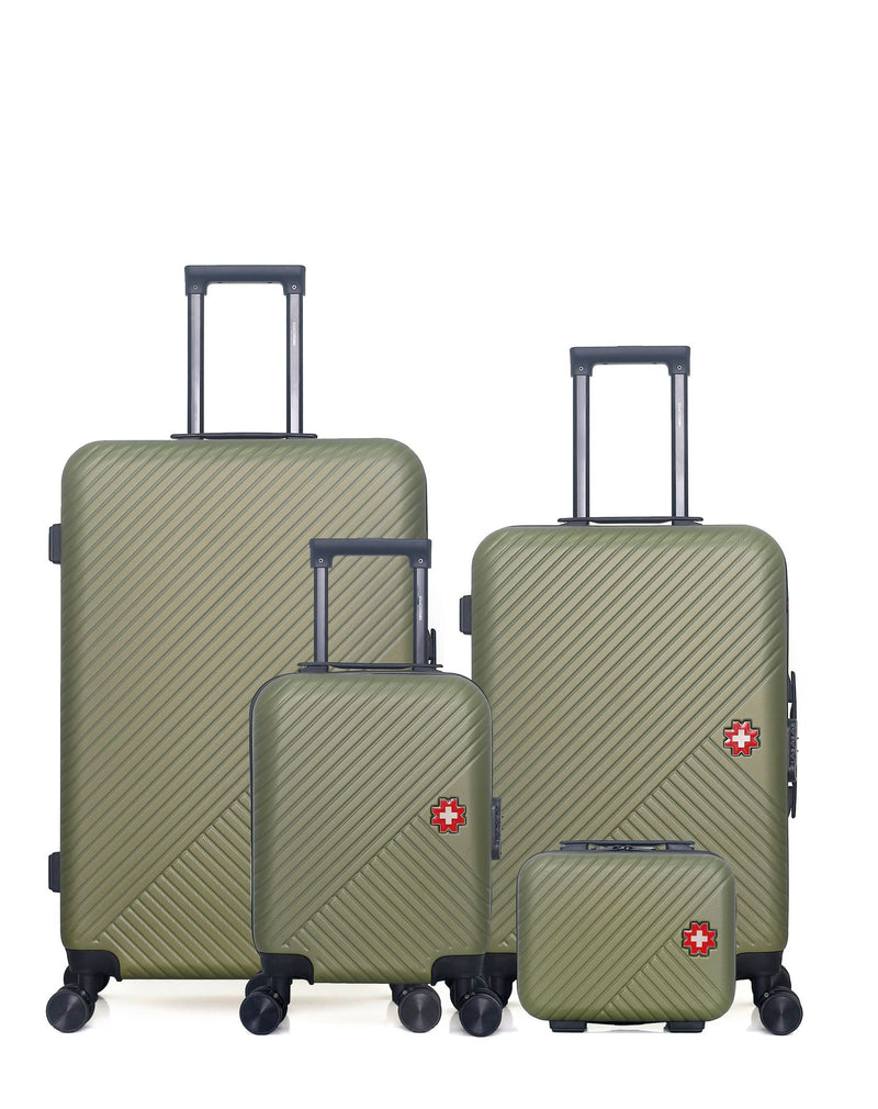 SWISS KOPPER - LOT DE 4 - Valises grand format, weekend, cabine XXS et vanity SPIEZ