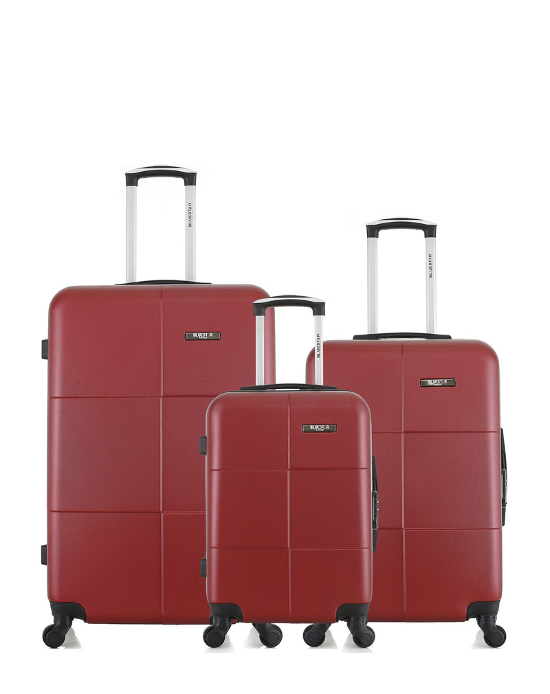 BLUESTAR - LOT DE 3 - Valises grand format, weekend et cabine MIAMI