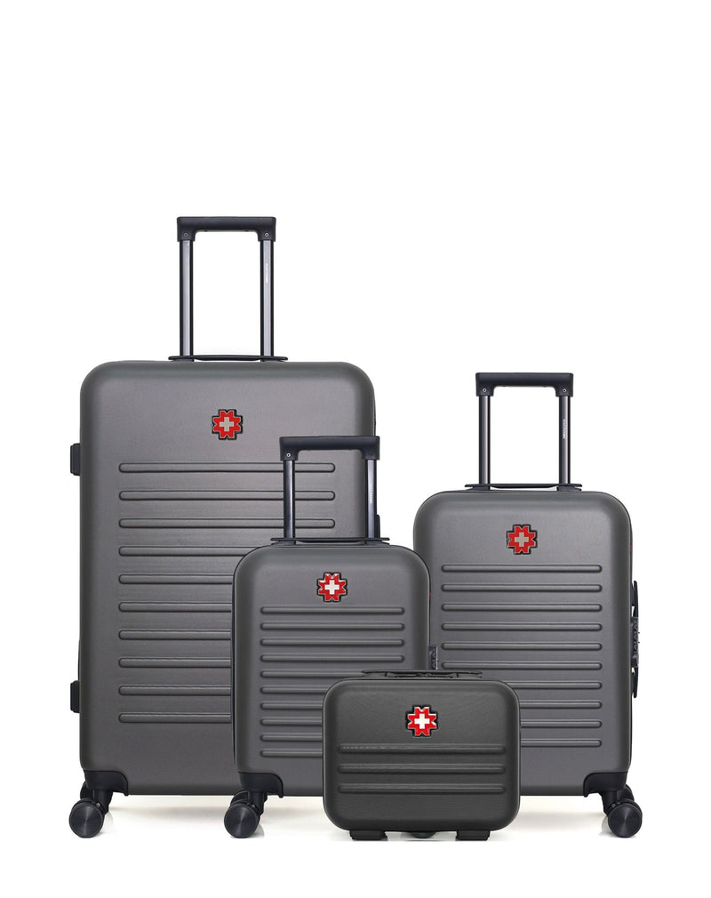 SWISS KOPPER - LOT DE 4 - Valises grand format, cabine, cabine XXS et vanity WIL