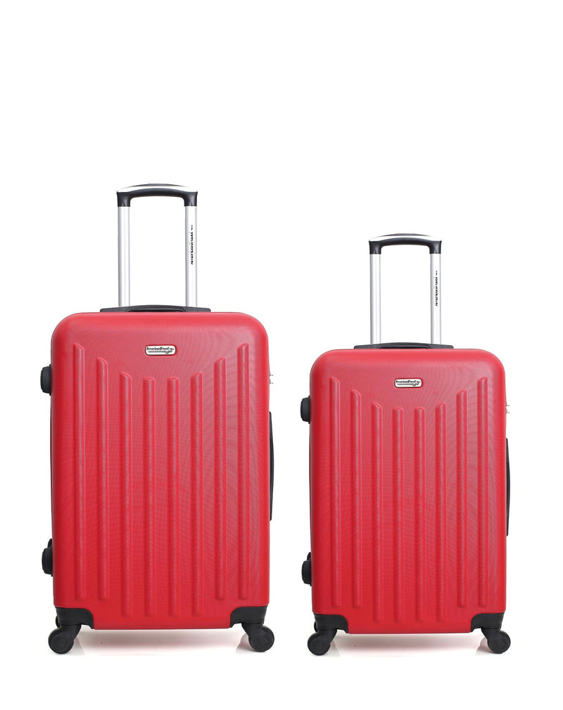 AMERICAN TRAVEL - Lot de 2 - Valises grand format et weekend BROOKLYN