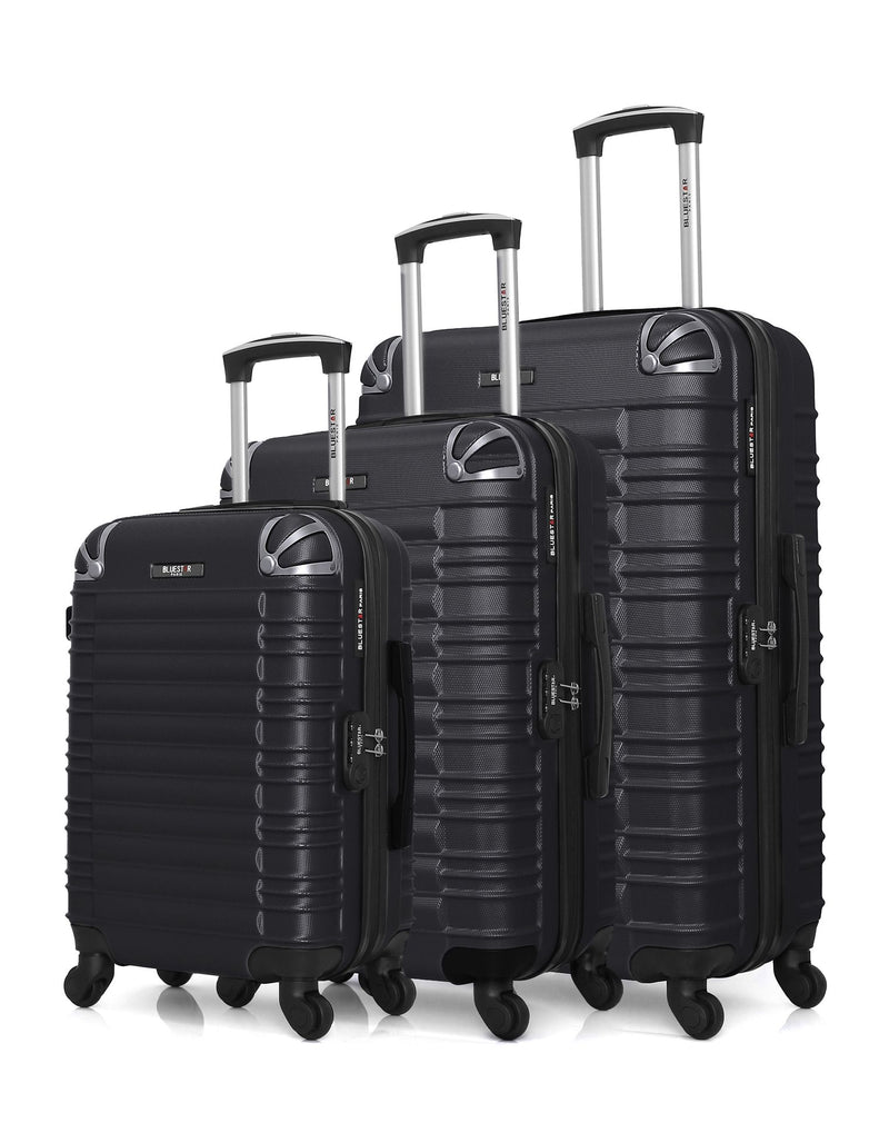 BLUESTAR - Set de 3 Valises LIMA 75 cm 4 Roues