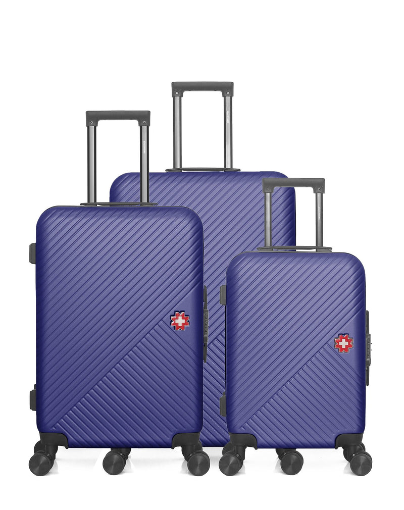 SWISS KOPPER  -  Lot de 3  -  Valise grand format, valise weekend et valise cabine SPIEZ