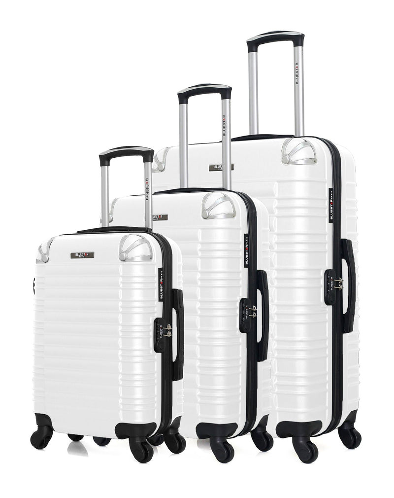 BLUESTAR - Set de 3 Valises LIMA 75 cm 4 Roues