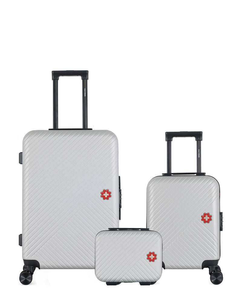 SWISS KOPPER - LOT DE 3 - Valise Week-end, Valise Cabine XXS et Vanity SPIEZ
