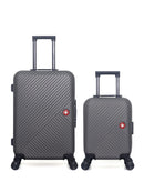 SWISS KOPPER - LOT DE 2 - Valise Week-end et Valise Cabine XXS SPIEZ