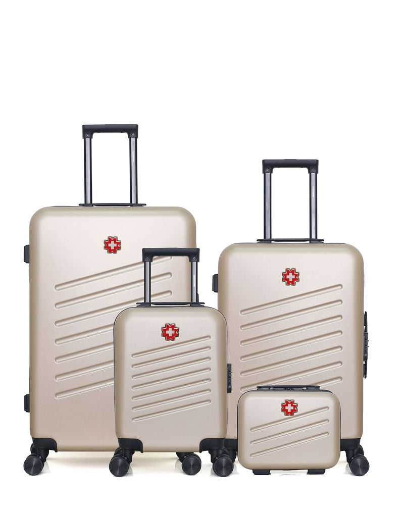 SWISS KOPPER - LOT DE 4 - Valises grand format, weekend, cabine XXS et vanity ZURICH