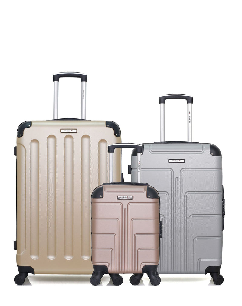 BLUESTAR - Lot de 3 - Valises grand format MADRID, weekend OTTAWA et cabine XXS OTTAWA