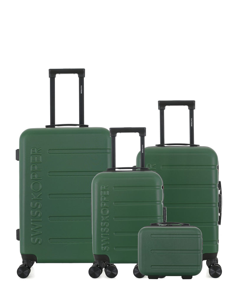 SWISS KOPPER  -  Lot de 4  -  Valise weekend, valise cabine, valise cabine XXS et vanity AIGLE