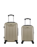 AMERICAN TRAVEL - LOT DE 2 - Valise Cabine et Valise Cabine XXS BROOKLYN