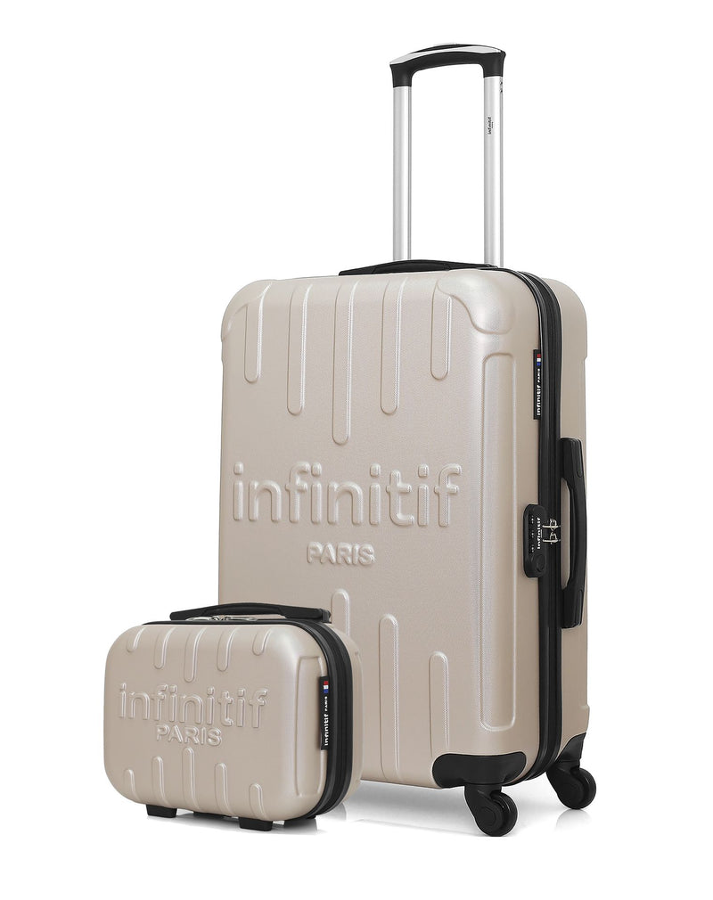 INFINITIF  -  Lot de 2  -  Valise weekend et vanity LORCA