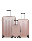 AMERICAN TRAVEL - LOT DE 3 - Valises grand format, weekend et cabine XXS BROOKLYN