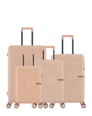 Lot de 4 Valises Rigides Grand Format, Taille Moyenne, Cabine et Cabine XS CELIA