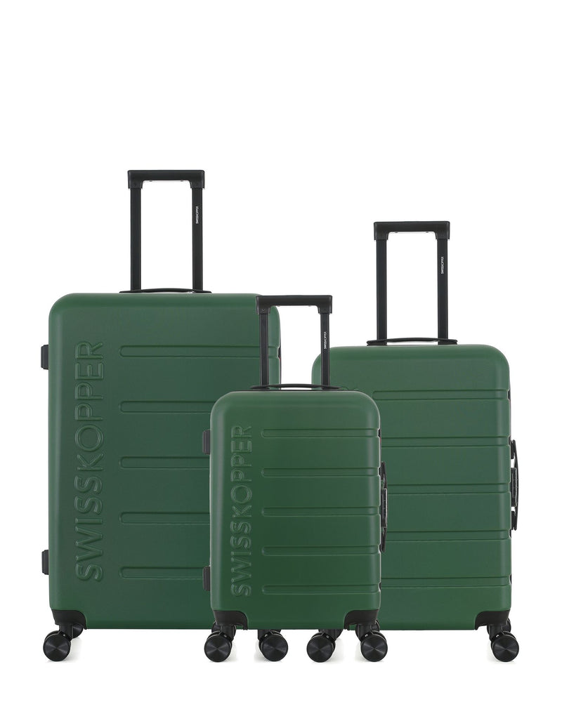 SWISS KOPPER  -  Lot de 3  -  Valise grand format, valise weekend et valise cabine AIGLE