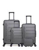 SWISS KOPPER - LOT DE 4 - Valises grand format, weekend, cabine et vanity AIGLE