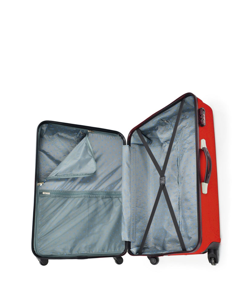BLUESTAR - Set de 3 Valises BRAZILIA 75 cm 4 Roues