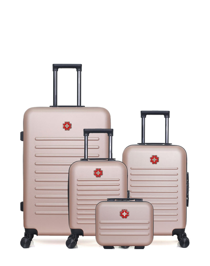 SWISS KOPPER - LOT DE 4 - Valises grand format, cabine, cabine XXS et vanity WIL